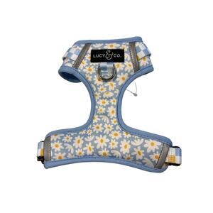 Lucy & Co Simply Splendid No-Pull Dog Harness Small Blue Daisy NWOT
